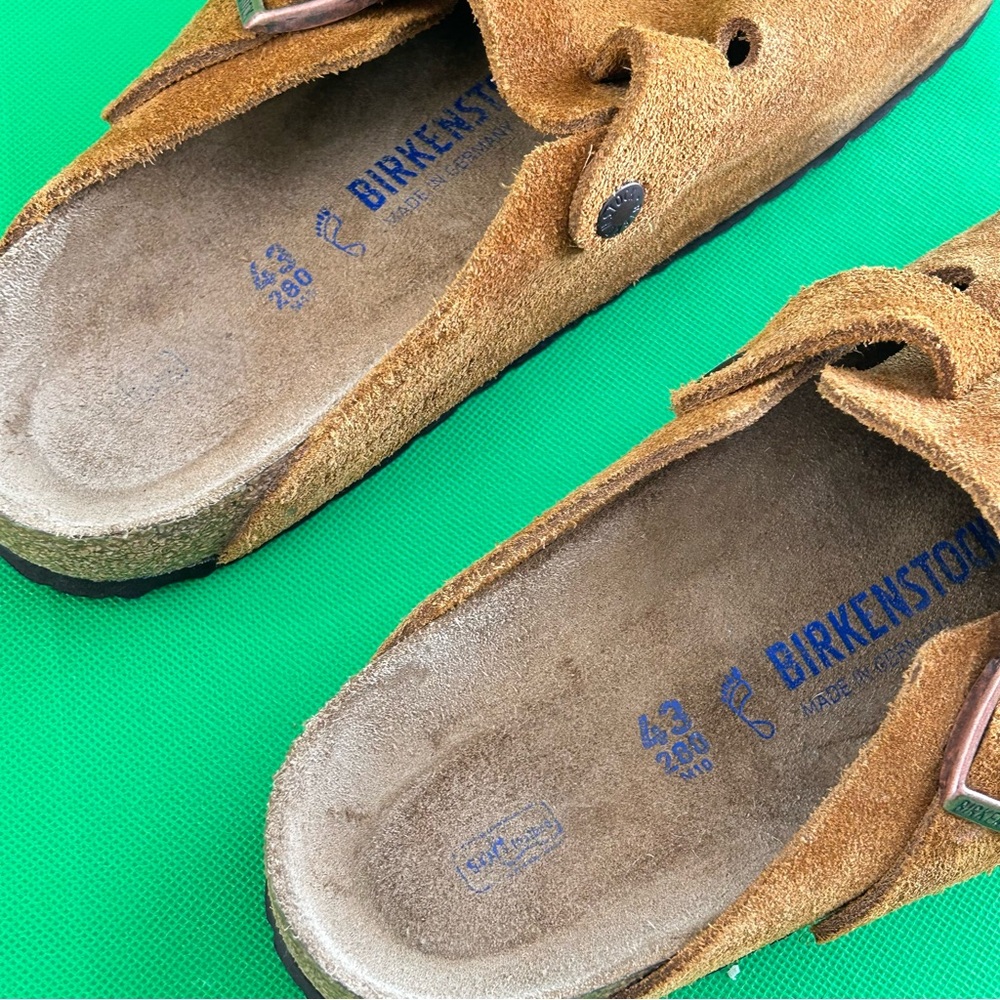 Birkenstock’s Boston soft footbed mink suede clogs Size 43 Men's 10 - Picture 13 of 16